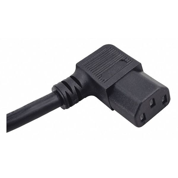 PC Power Cord, 5-15P, IEC C13, 6 Ft., Blk, 10A