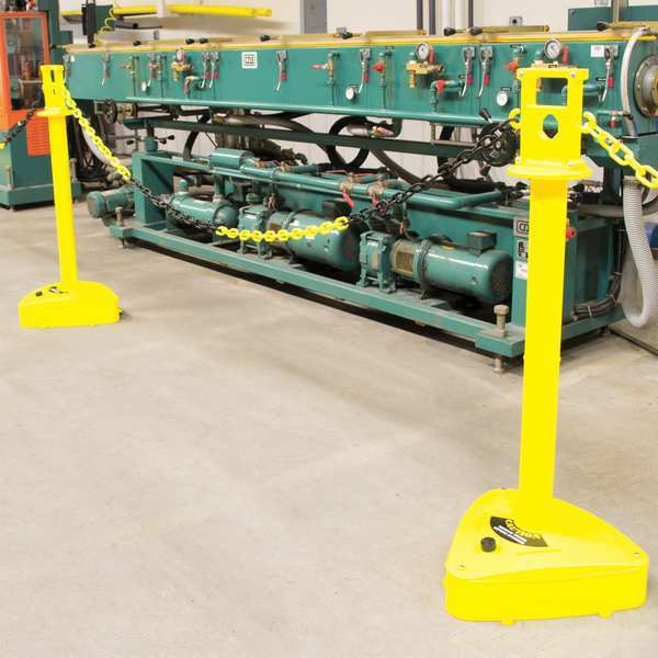 X-Treme Duty Stanchion - 46.5 Height, Yellow (2-pack)