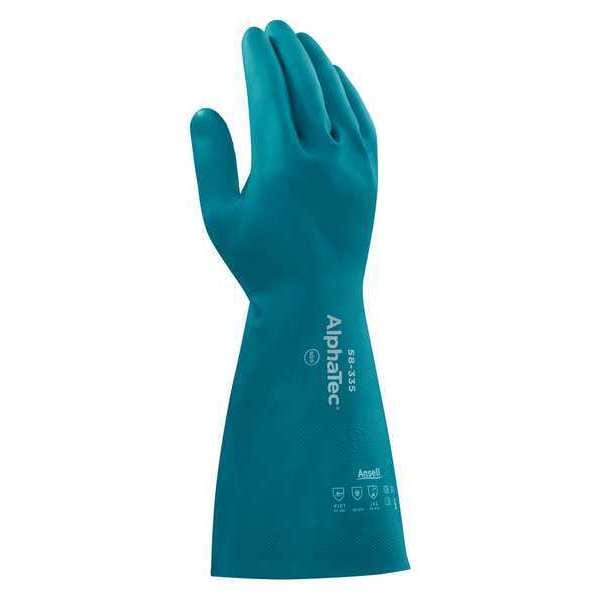 15 Chemical Resistant Gloves, Nitrile, 8, 1 PR