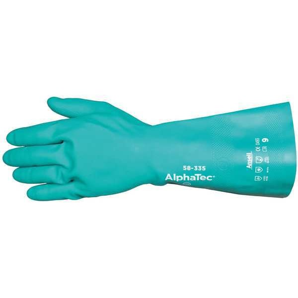 15 Chemical Resistant Gloves, Nitrile, 8, 1 PR