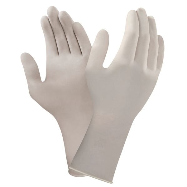 Disposable Gloves, Neoprene/Polychloroprene, Powder Free, Cream, 7-1/2, 200 PK