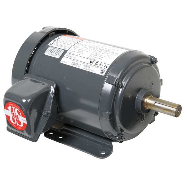 3-Phase General Purpose Motor, 1 HP, 143T Frame, 208-230/460V AC Voltage, 1,800 Nameplate RPM