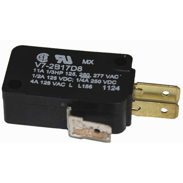 Miniature Snap Action Switch, Pin, Plunger Actuator, SPDT, 3A @ 240V AC Contact Rating