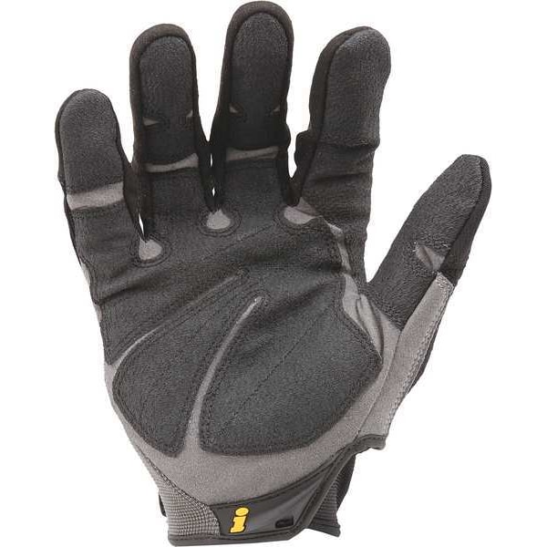 Mechanics Gloves, S, Black, Single Layer Seamless With Sewn Duraclad(TM) Patches