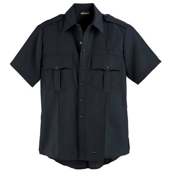 Flame Resistant Collared Shirt, Navy, Nomex(R), 54