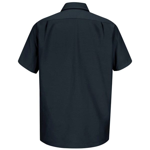 Short Sleeve Shrt,Blk,Polyester/Cottn,LT