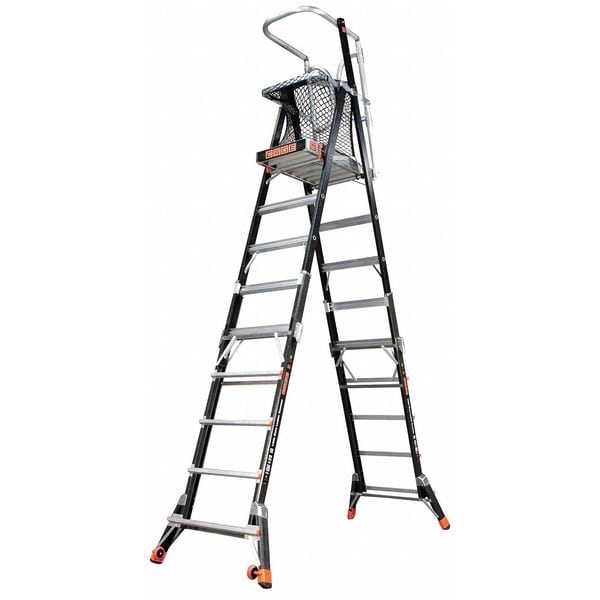 Little Giant 14 ft Fiberglass Adjustable Platform Ladder 18515 eBay