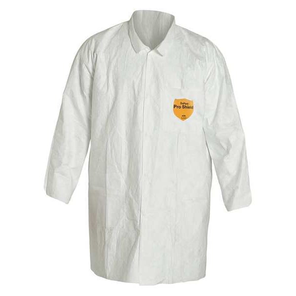 Disposable Lab Coat,2XL,White,PK30