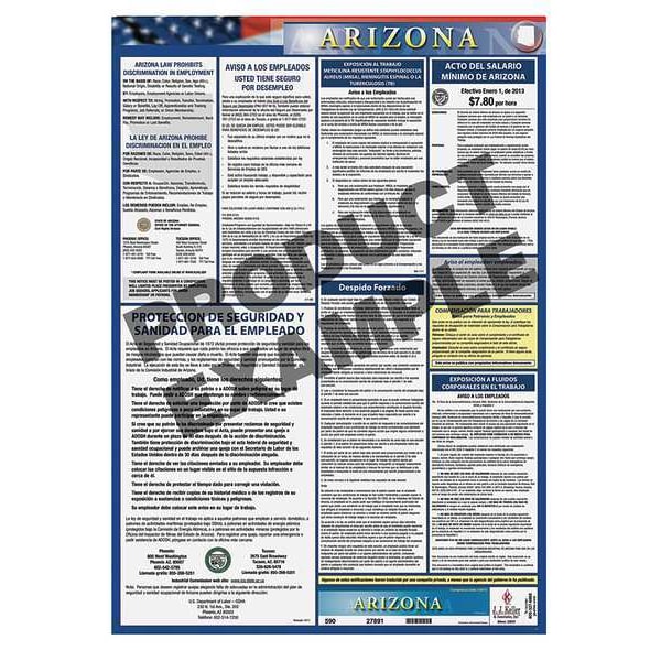 Labor Law Poster Kit,MD,Spanish,27 In. W