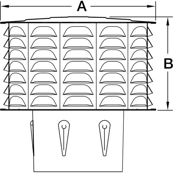 Cap,Universal Vent,4in