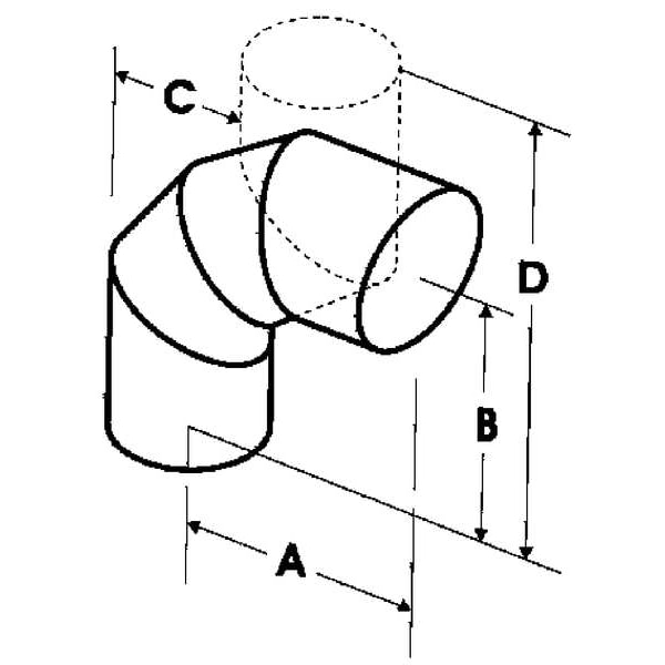 Adjustable Gas Vent,3 Dia.