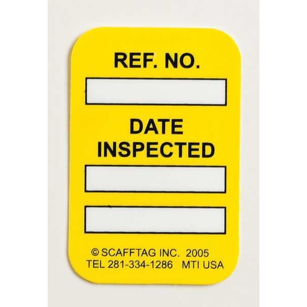 Microtag(r) Inspection Insr,Bk/Yel,PK100