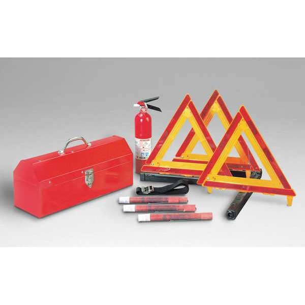 Roadside Emergency Kit/Triangle,8 Piece