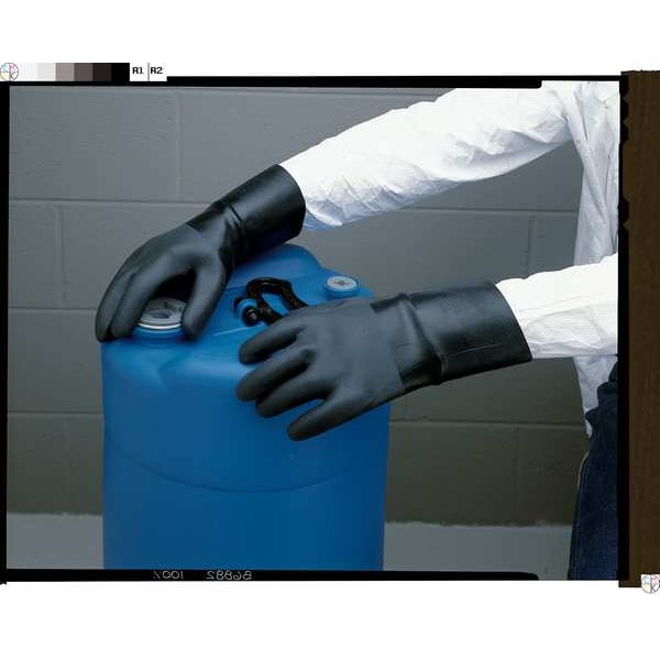 18 Chemical Resistant Gloves, Neoprene, 10, 1 PR