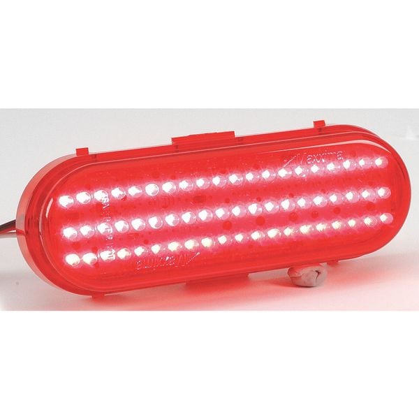 Stop/Tail/Turn Light,LED,Red,Grommet,Ovl