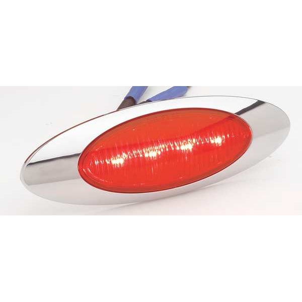 Clearance And Marker Lamp,Red,Oval