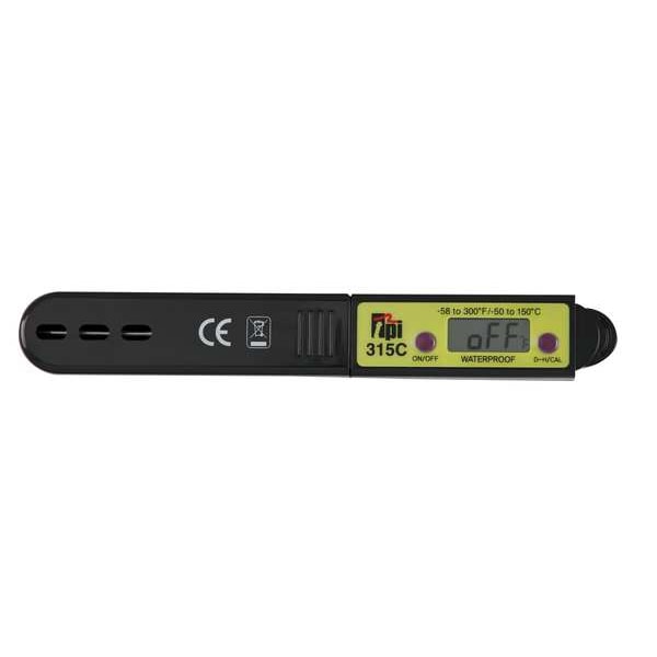 2-7/8 Stem Digital Pocket Thermometer, -58 Degrees To 300 Degrees F