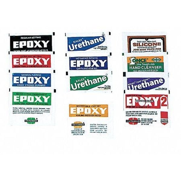 Epoxy Adhesive, Gray, 1:01 Mix Ratio, 5 Hr Functional Cure, Packet