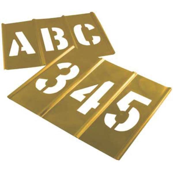 Stencil Set,Numbers,Brass, 10011