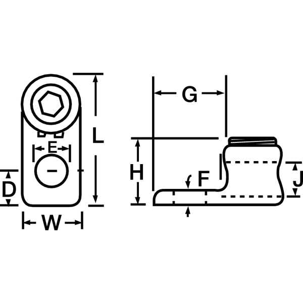 Mechanicl Conn,Cmpact,4 To 14 AWG,1 Cond