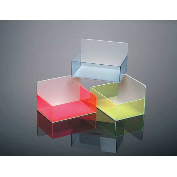 Laboratory Organizer Box, Blue, Acrylic, 9 1/4 In L X 6 1/4 In W X 5 1/2 In H