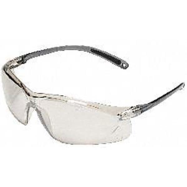 Safety Glasses, A700, Gray Scratch-Resistant Lens, Polycarbonate, Gray Frameless, Wraparound