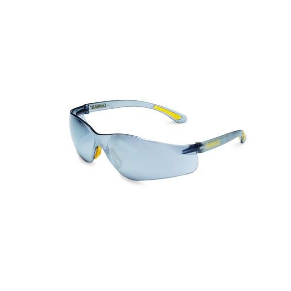 Safety Glasses, Wraparound Smoke Polycarbonate Lens, Scratch-Resistant