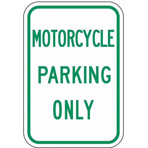 Motorcycle Parking Sign,18 X 12, RP-030-12HA