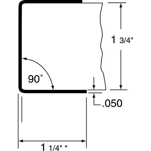 Door Edge Guard, 1-3/4W X 36H