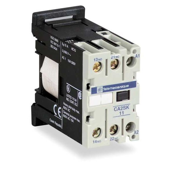 IEC Control Relay,2NO,120VAC,10A