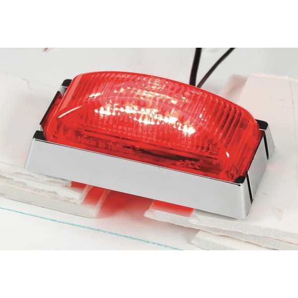 Clearance Light,LED,Red,Surf,Rect,2-7/8L