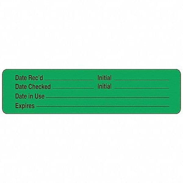 Label,3/8 In. H,1-1/2 In. W,PK1000, 140523