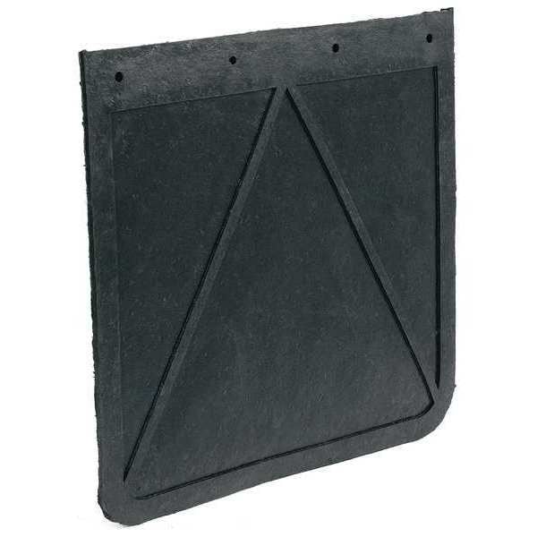 Mud Flaps, 18 In X 20 In, Rubber, Black, 1 PR