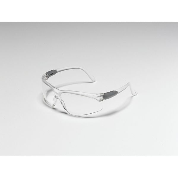 Safety Glasses, Wraparound Blue Mirror Polycarbonate Lens, Scratch-Resistant