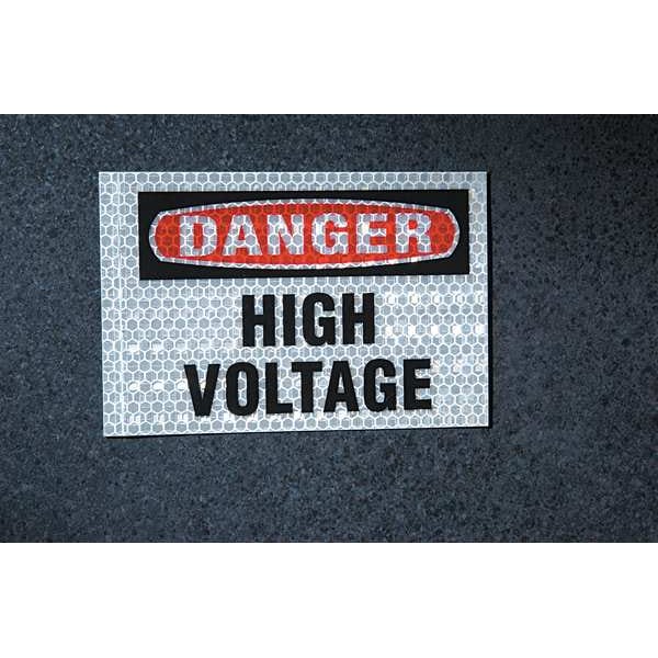 Danger Label,3-1/2 In. H,5 In. W,PK8