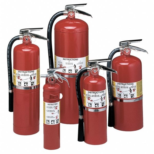 Fire Extinguisher, 10A:120B:C, Dry Chemical, 20 Lb