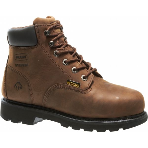 Size 6 Men's 6 In Work Boot Steel Work Boot, Brown