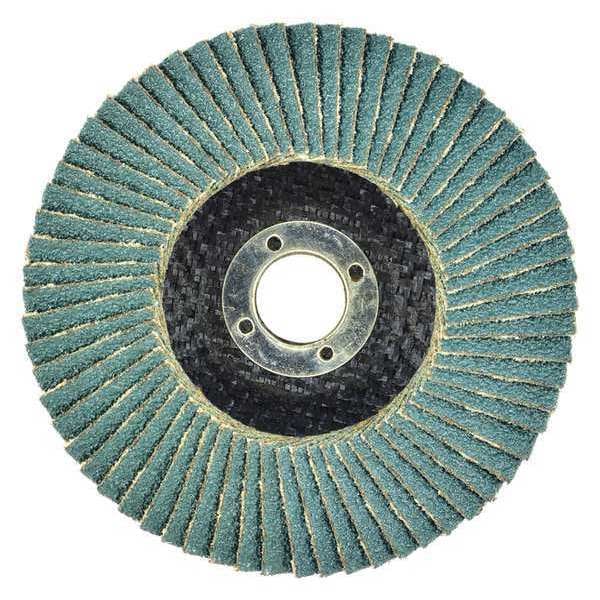 4 X 5/8 T29 - Angle Face SZA Fiberglass Flap Disc, 60 Grit