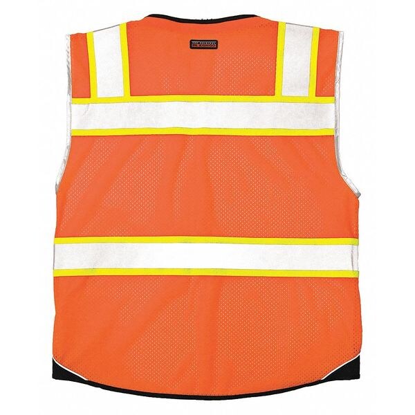 Large Men's Safety Vest, Orange