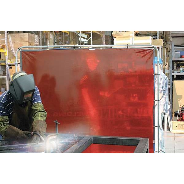 Welding Curtain,Red,6 Ft. W