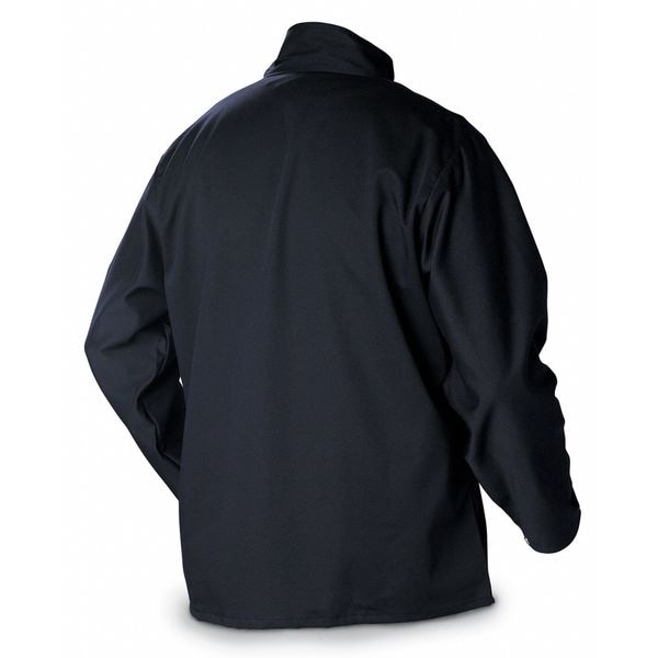 ArcArmor Welding Jacket,Navy,Cotton/Nylon,L