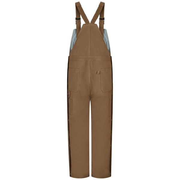 Bib Overalls,Brown,46-1/2 In X 31-1/2 In