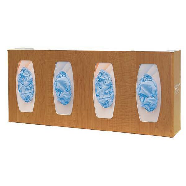 Glove Box Dispenser,(4) Boxes,Maple