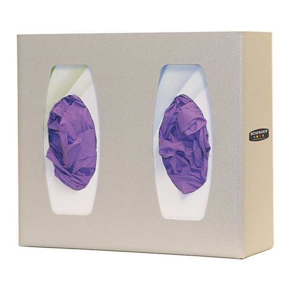 Glove Box Dispenser,ABS Pl,(2) Boxes,Pnk