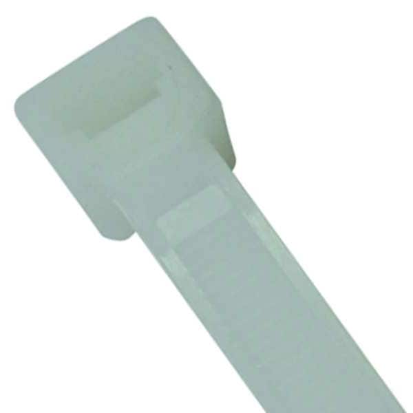 Heavy Duty Cable Tie, 12 In L, 0.30 In W, Nylon 6/6, Natural, Indoor Use, 100 Pack