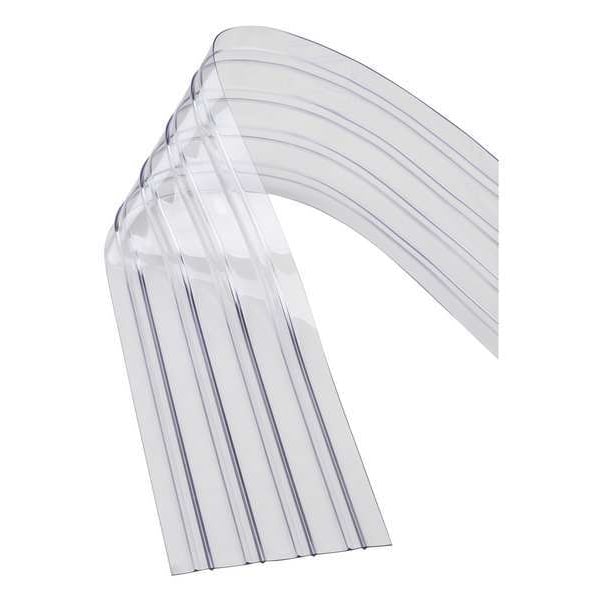 Replacement Strips,Ribbed,12in,Clear,PK5