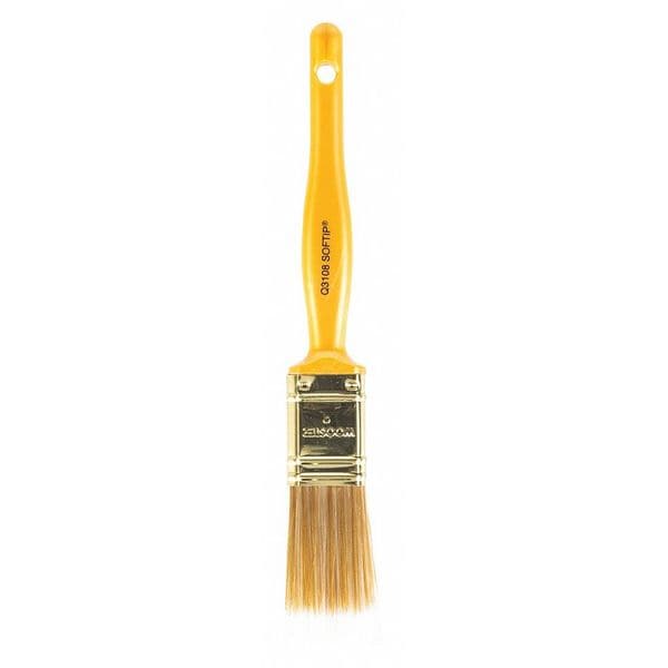 1 Trim/Wall Paint Brush, Synthetic Bristle, Plastic Handle