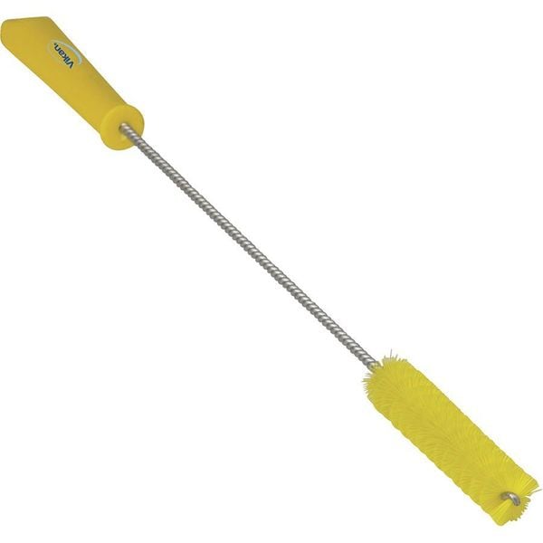 3/4 W Tube And Valve Brush, Medium, 14 In L Handle, 5 57/64 In L Brush, Yellow