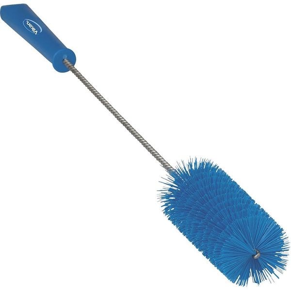 2 W Tube And Valve Brush, Medium, 13 25/64 In L Handle, 5 In L Brush, Blue, 20 In L Overall