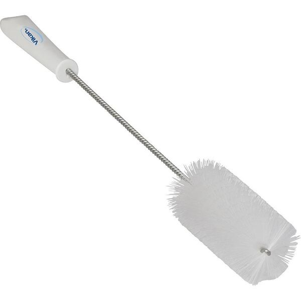 2 W Tube And Valve Brush, Medium, 13 25/64 In L Handle, 5 In L Brush, White, 20 In L Overall